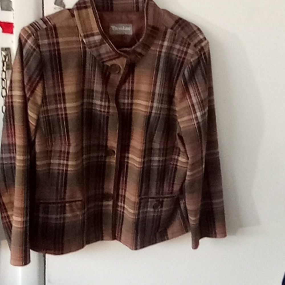 Tanjay petites size small color brown tan grey